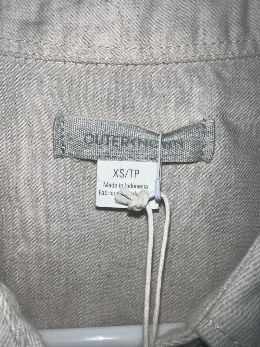 Woven Utility Jumpsuit in Light Cream - Picture 5 of 7